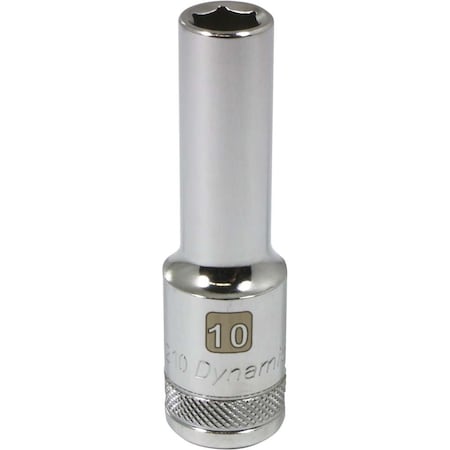 Dynamic 1/2" Drive, 10mm Metric Socket, 6 Points D016210